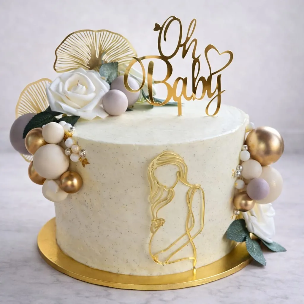 Gâteau Oh Baby personnalisé